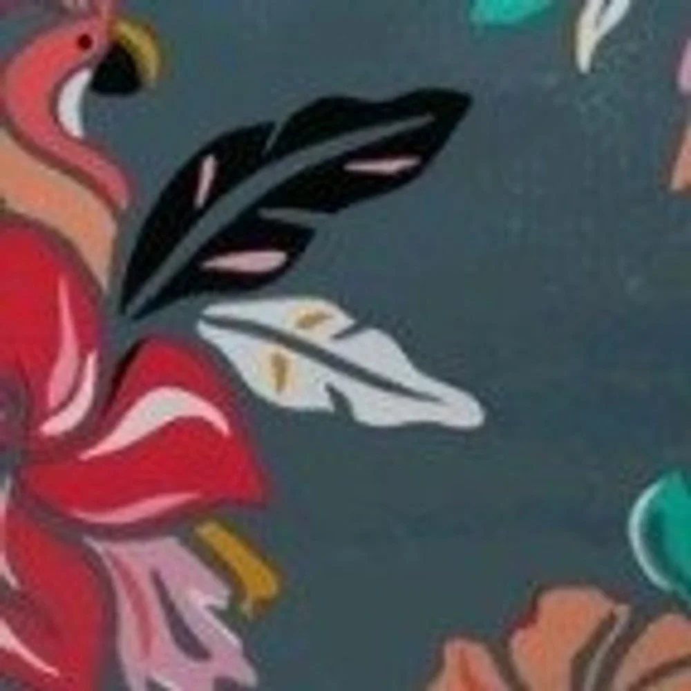 Vera Bradley Breakaway Thin Lanyard Coastal Paradise Gray Floral 15972-U57 NWT